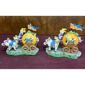 Pair of Coyne's & Company Cinderalla Pumkin Carriage Collection